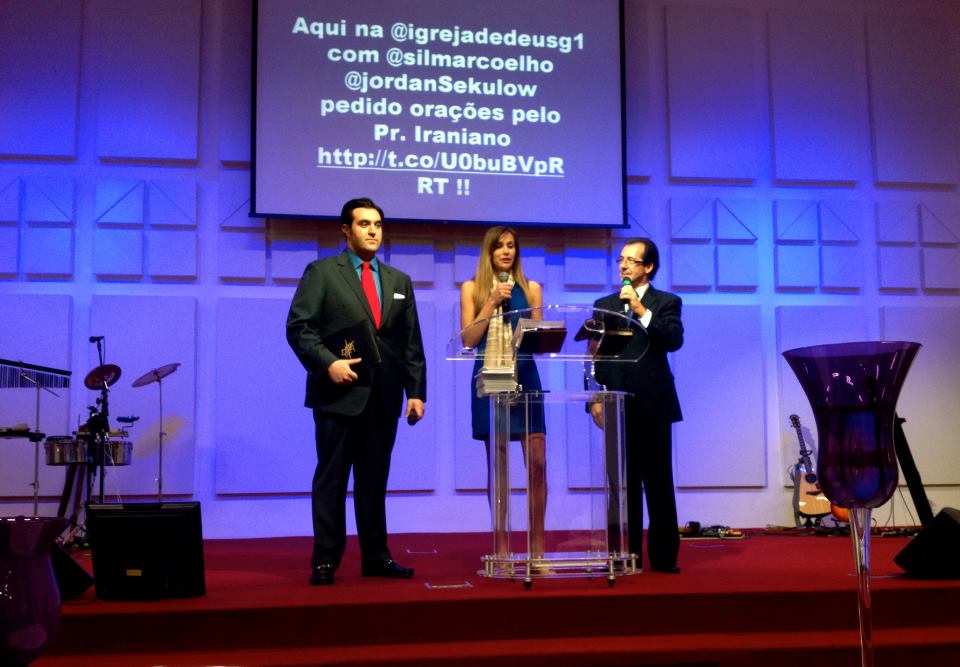 Jordan and Anna Sekulow speaking in Brazil